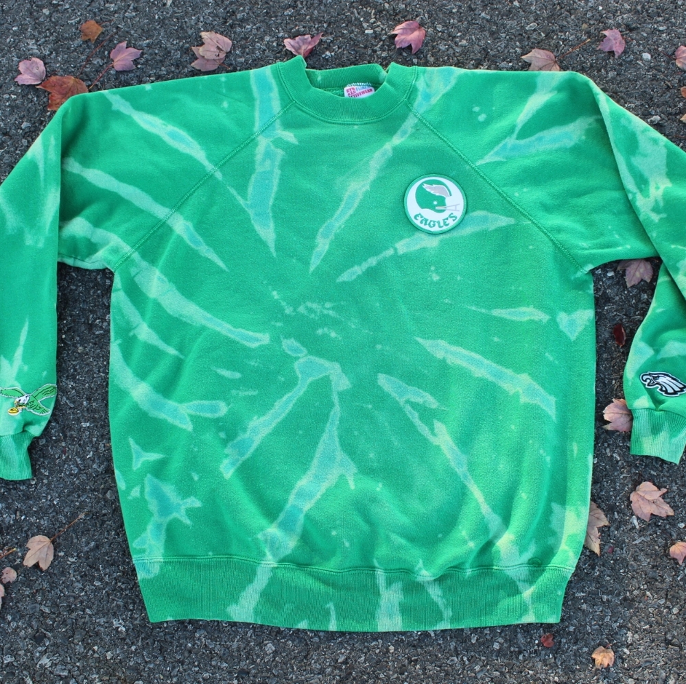 Vintage One of One Reverse Dyed Eagles Crew Neck